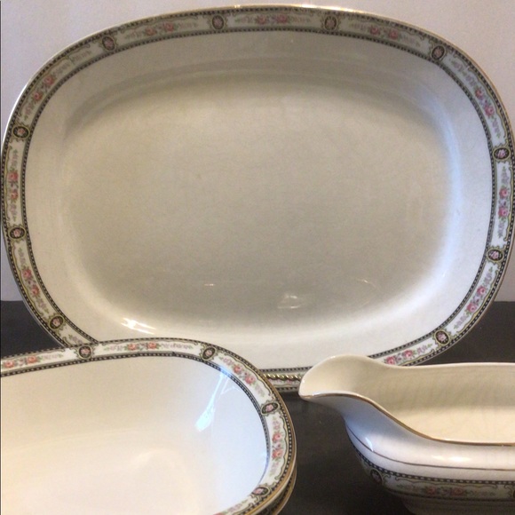 (6) Antique  Crocksville China Co. Dinnerware set - Picture 4 of 8